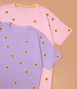 تیشرت لانگ گل برجسته آفتاب گردون - Image 4